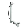 KOHLER 1.5-in Polished Chrome Cable Drive Drain with PVC Pipe