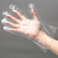 Clear Comfort: 50 Pairs of One-off Plastic Gloves for Safe and Hygienic Food Handling