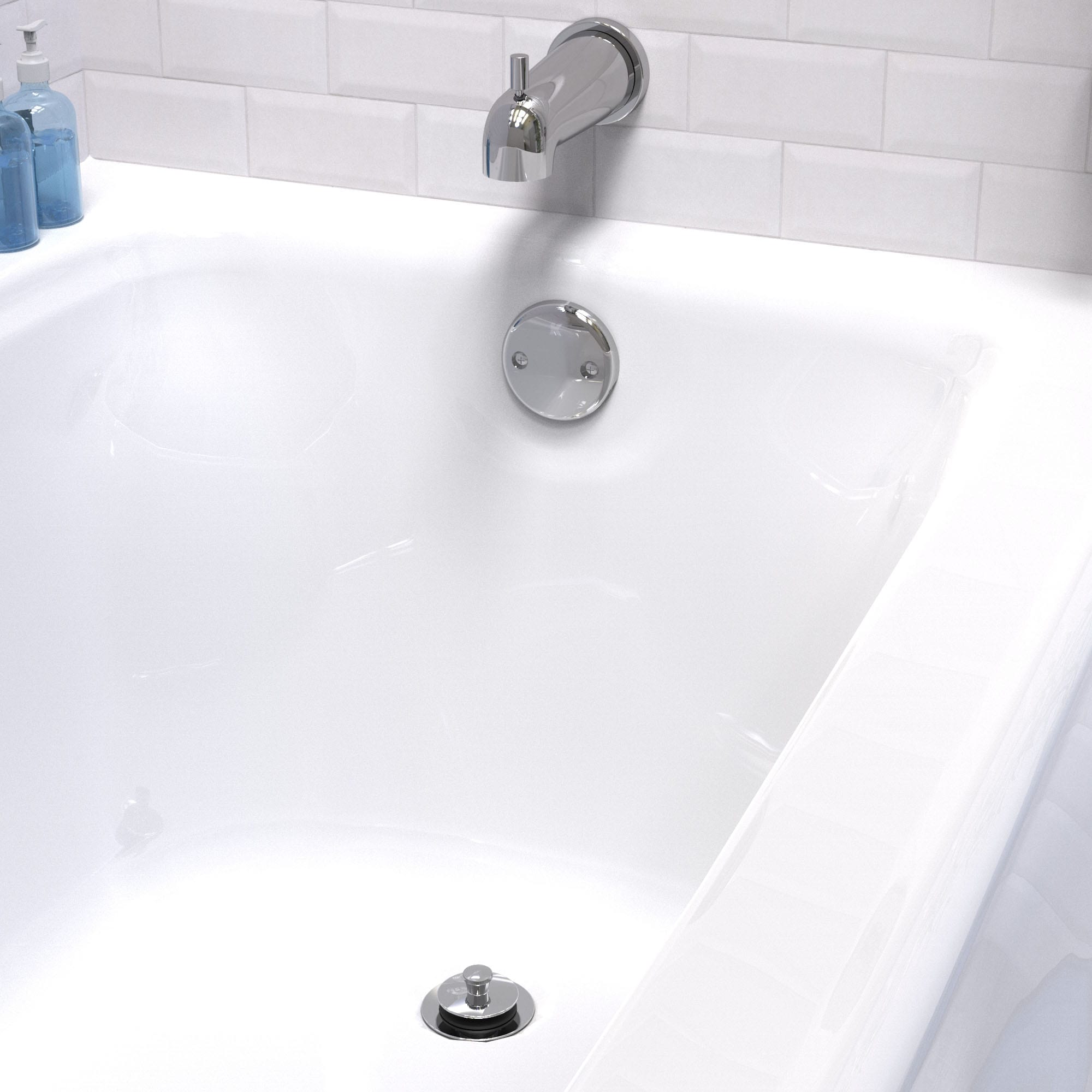 Keeney 1.5-in Polished Chrome Roller Ball Drain with PVC Pipe