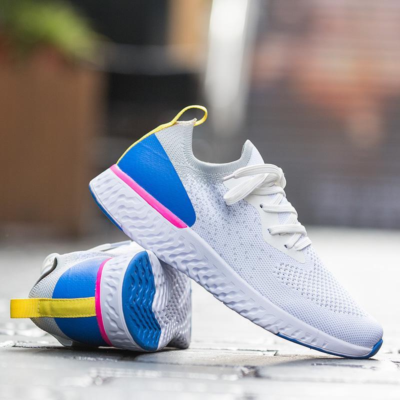 womens flyknit tennis lace up sneakers