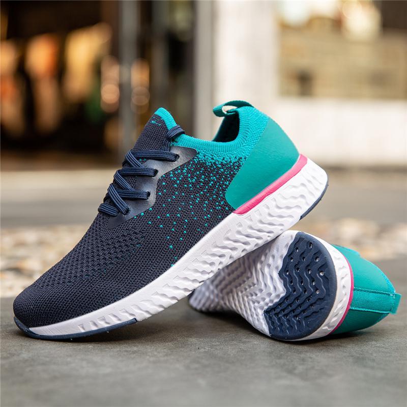 womens flyknit tennis lace up sneakers
