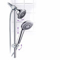30-Setting, 3-Way Fixed/Handheld Shower Head Combo, Chrome Bathroom Accessories  Shower Accessories Showerhead