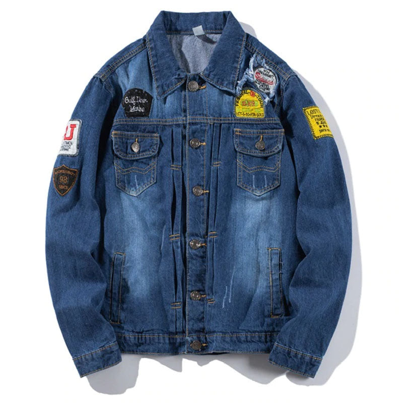 Men Clothing 2023 Fall Denim Jacket Men's Trend Plus Size Style Jacket Fashion Wears Men's Denim Jacket