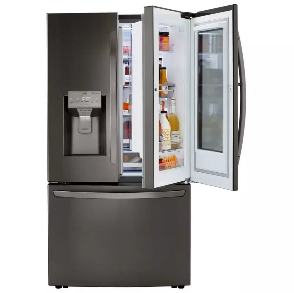 Used Smart Door-In-Door Counter -Depth Refrigerator with Family External Water And Ice Dispenser In Stock