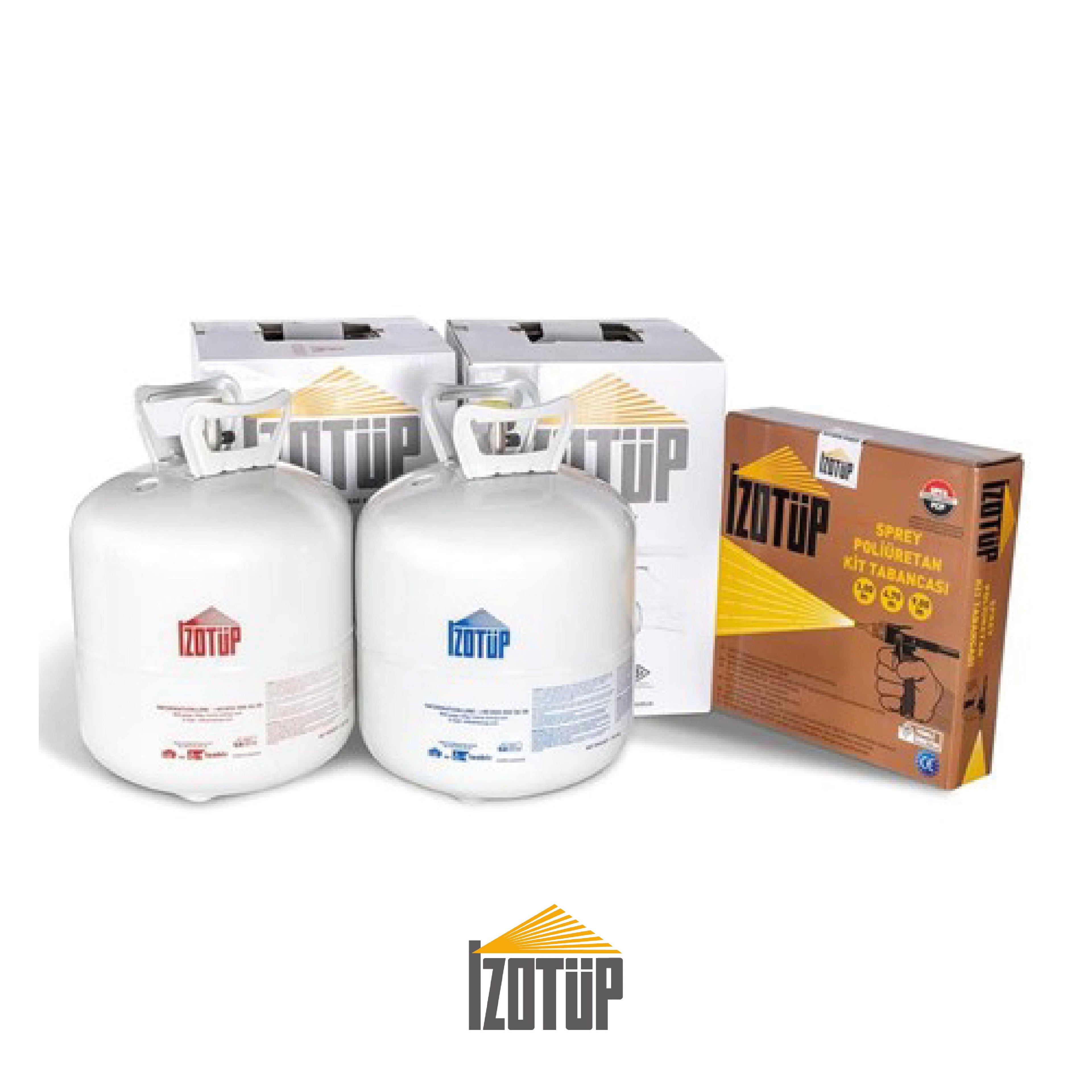Spray Foam Insulation Polyurethane Foam Kit (650-215 Board Feet) Izotup 600 Quick Rise (QR) with Mask Cylinder-Tube Materials