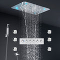 Bathroom Accessories LED Shower Head Panel System Multi Function Steam SPA Massage Music Bath Set Thermostatic Mixer Diverter
