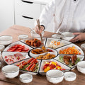 Ceramic Plates Dinner Set Creative Dinnerware Tableware Large Size Serving Porcelain Dishes For Salad Pancakes Steak Set Of 9