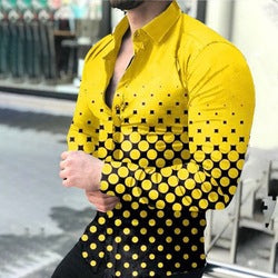 custom silk slim men tee dress shirts casual clothes long sleeve printing shirts for mens fashion shirts