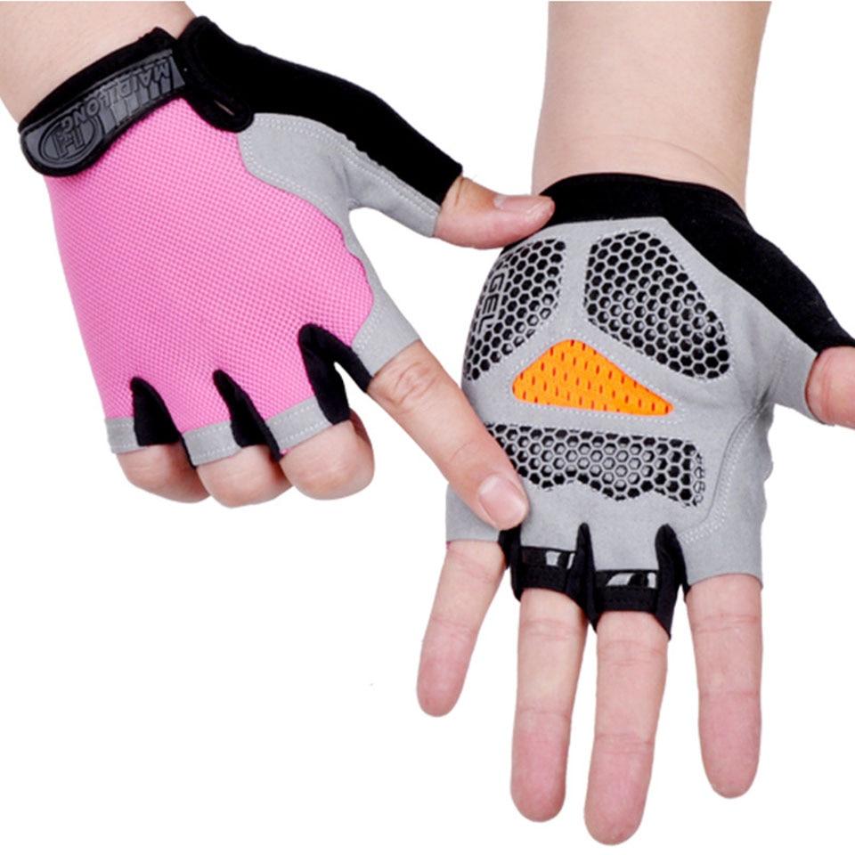 hot cycling anti slip anti sweat men women half finger gloves breathable anti shock sports gloves bike bicycle glove 1