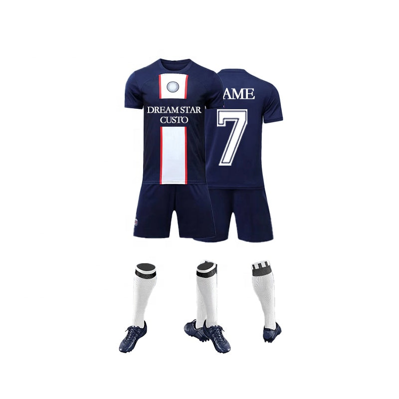 2022-23 Customized Soccer Jersey Sets Quick Dry Practice Soccer Wear For Men's Football Uniform