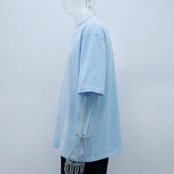 mens blank cotton tshirt loose drop shoulder design logo oversized custom t shirts
