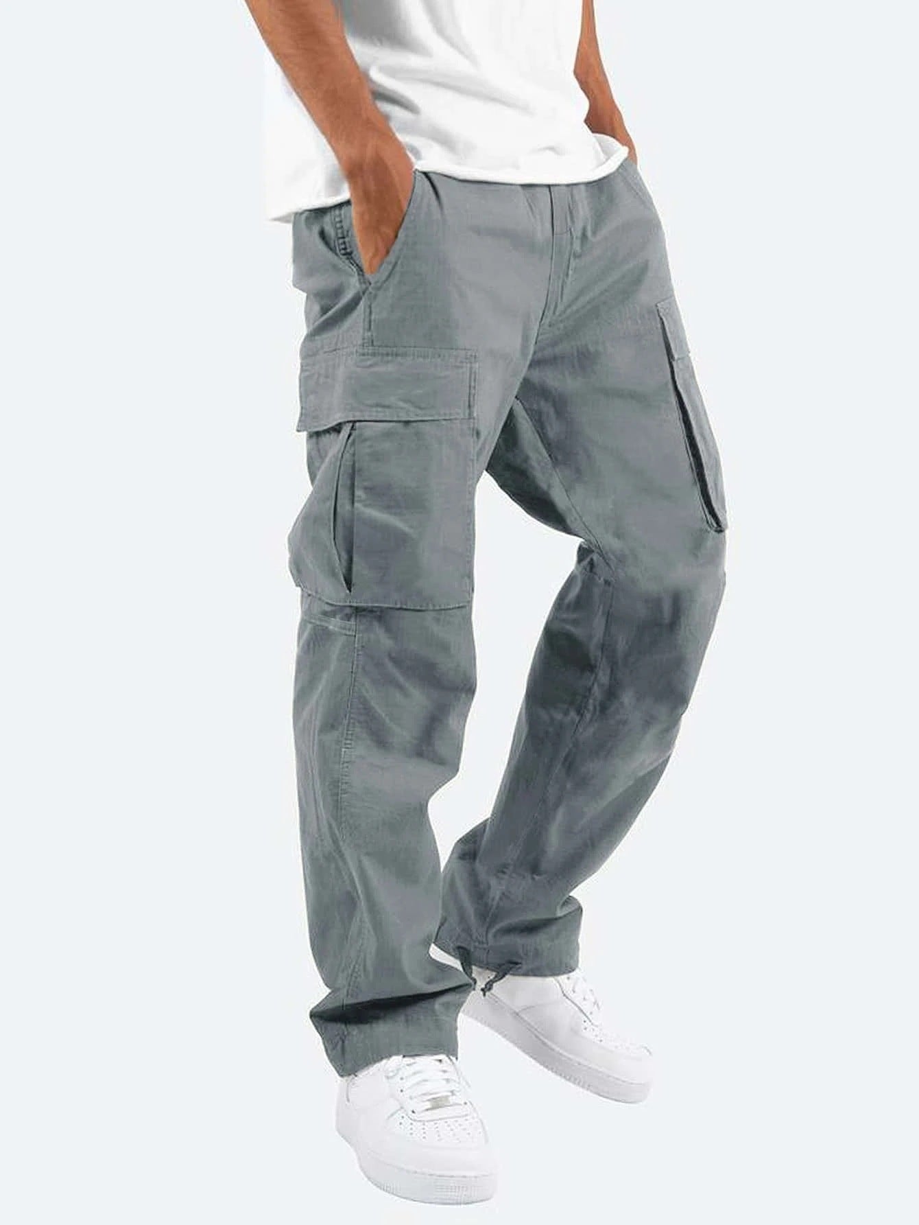 2022 OEM cargo sweat pants men streetwear black cargo pants khaki track Trousers plus size cargo pants men