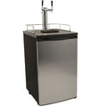 2019 hot sale Double Line Draught Beer Dispenser Kegerator Two Tap Beer Keg Refrigerator