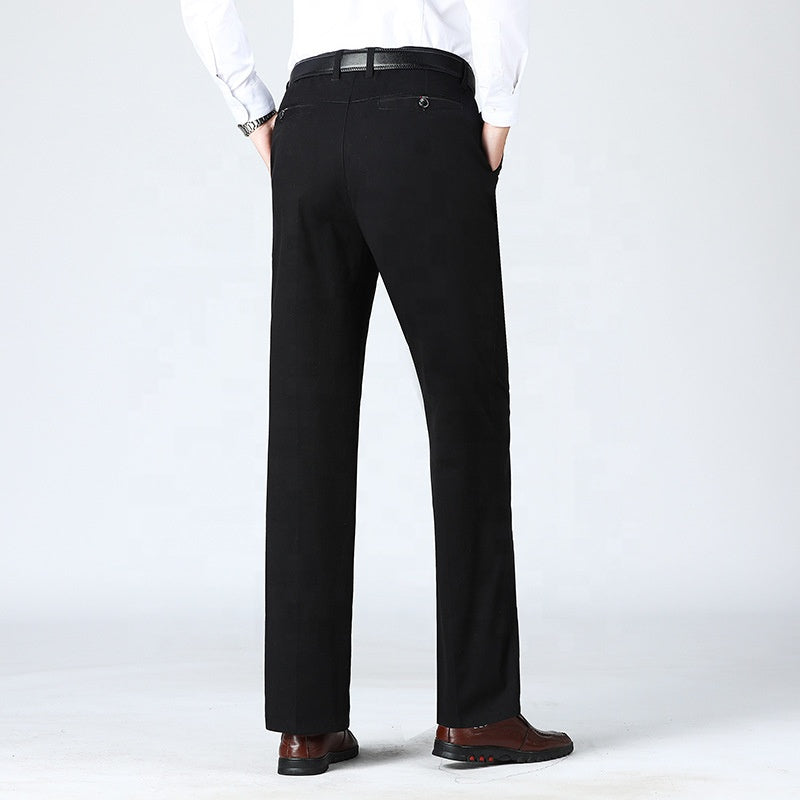 Mens Suit Pants Slim Fit Stretch Cotton Twill Work Trousers Grey Skinny Slacks Business Attire Formal Wear Chino Pants