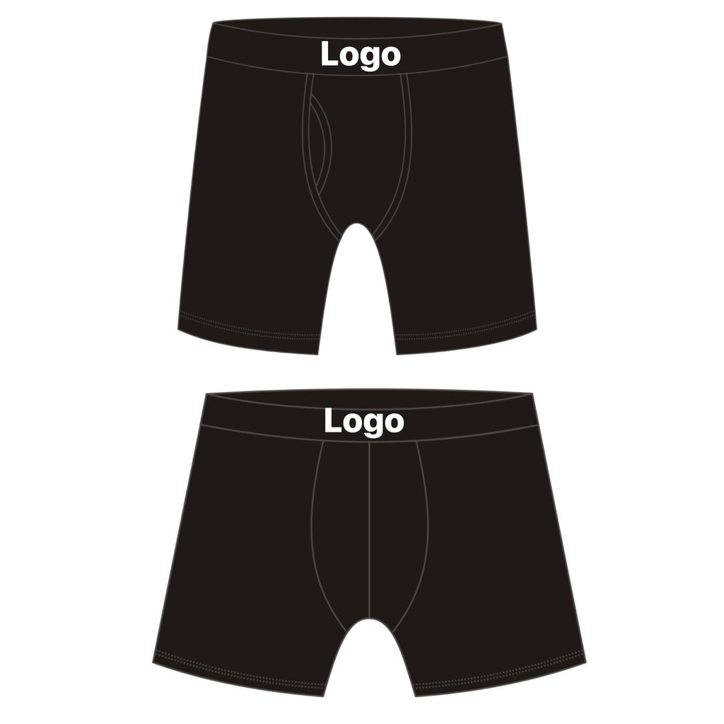 custom logo design service man boxer briefs soild underwear for men