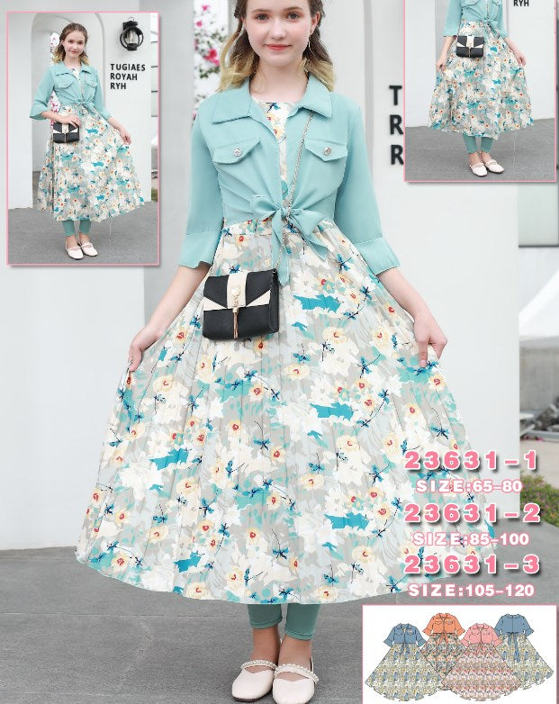 Summer fashion high quality dresses for baby girl kids clothing