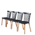 Restaurant Plastic Windsor Chair Home Furniture PP with Wooden Leg Customizable NEW Colorful Nordic Dining Room Modern
