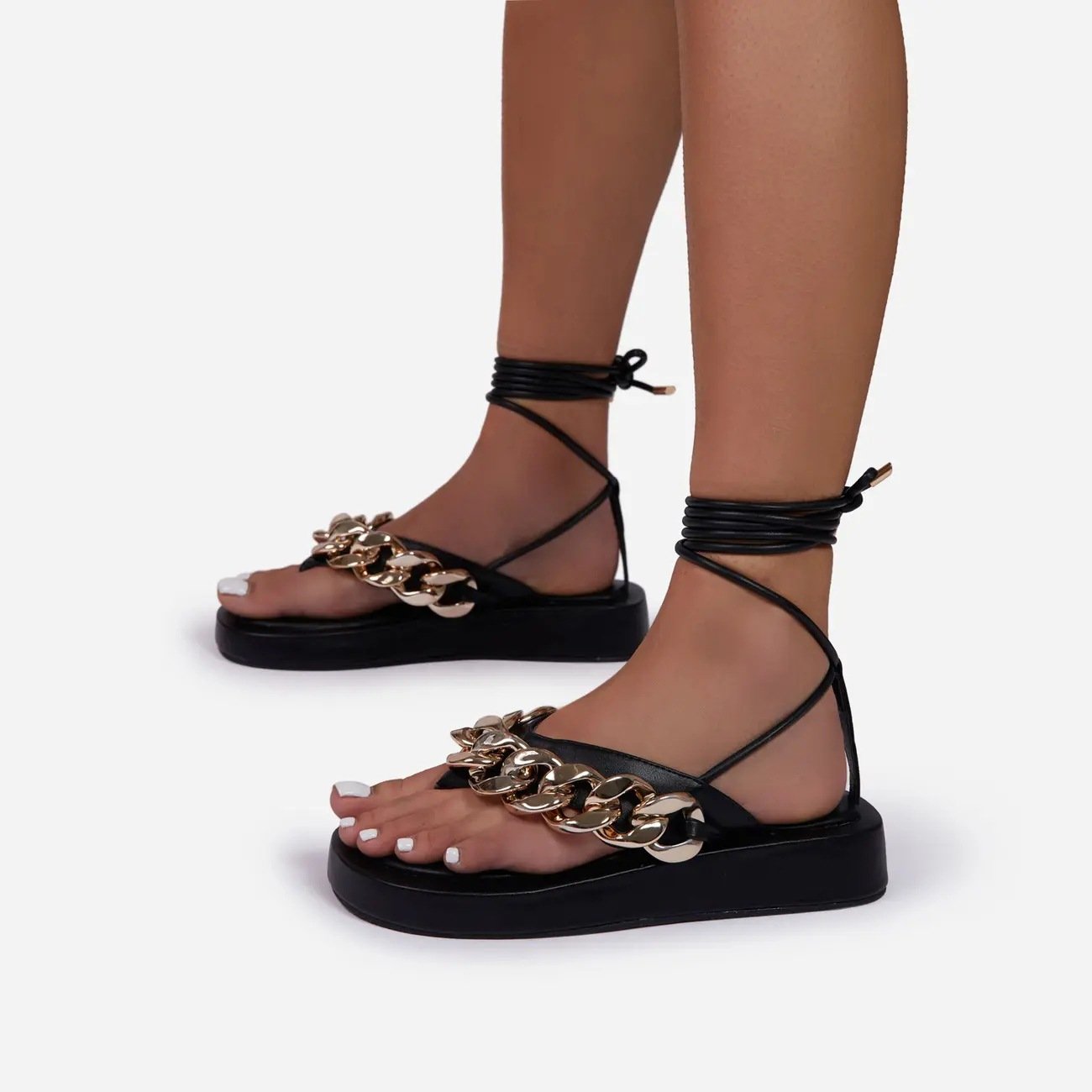 ins hot sale thick sole wedge design high heel sandals wholesale ladies shoes women heels