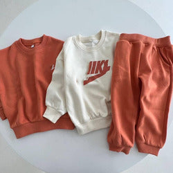 Spring Autumn Brand New Children Sports Suit Boys and Girls Large Size Loose Sweatshirts Tops Pants 3pcs Set Kids Casual Outwear