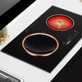 Tempered silkscreen glass top cooking gas stove for kitchen