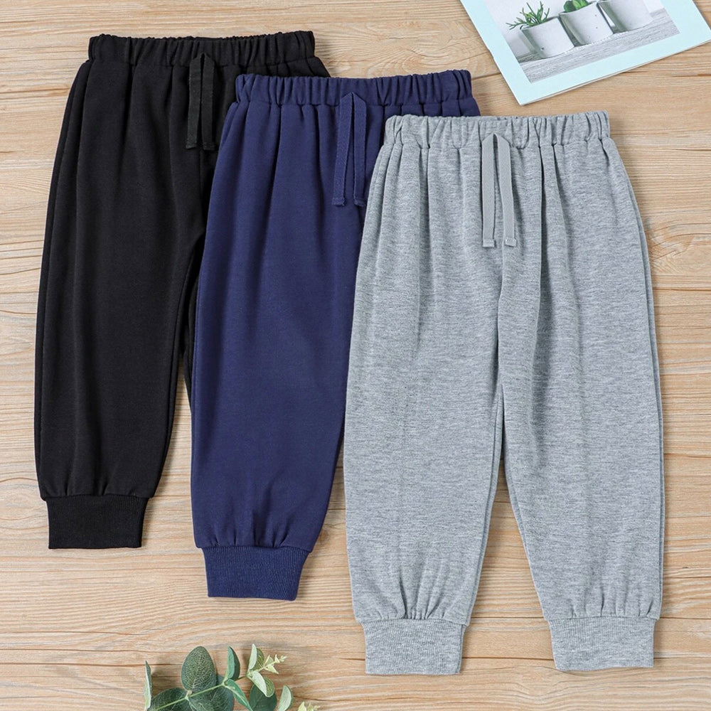 Modern Custom Kids Trousers Breathable Sports Casual Boys Girl Fleece Long Pants
