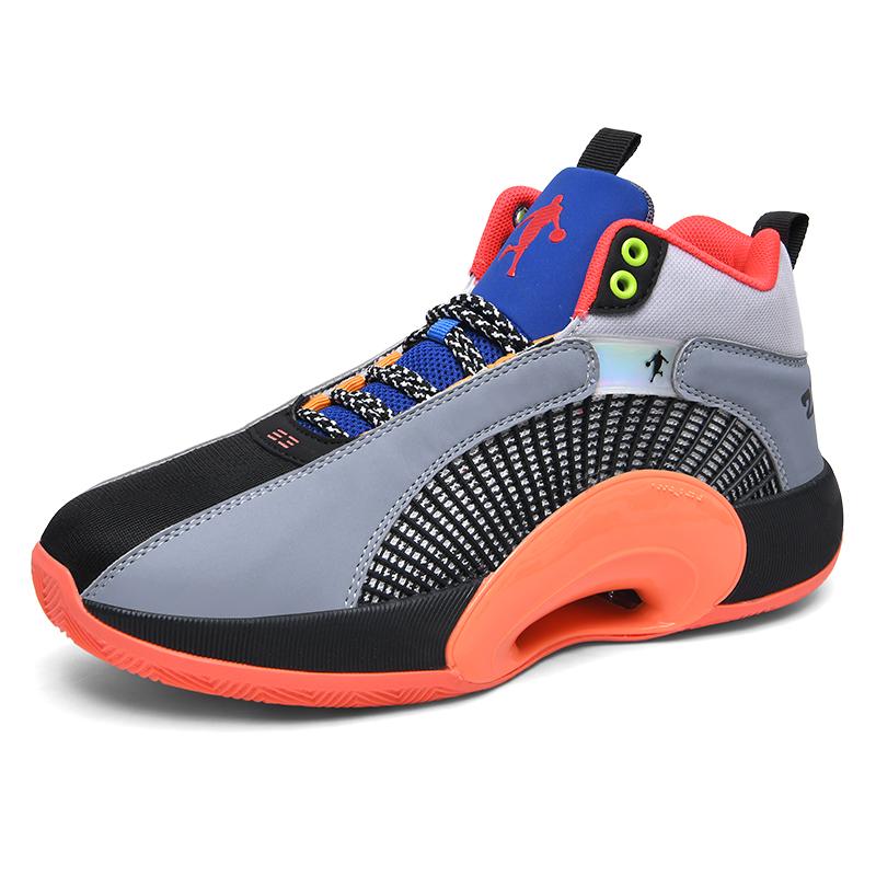 new designs brand logo customized high quality composite sole professional pu men sneakers air sport basketball shoes