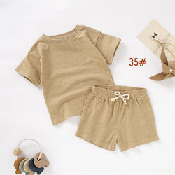 Wholesale 100% Organic Cotton Baby Clothing Set, Summer Baby Set, Baby Summer Clothes