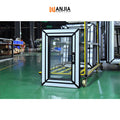 WANJIA double glazed window hurricane impact open out aluminum windows casement aluminum glass windows