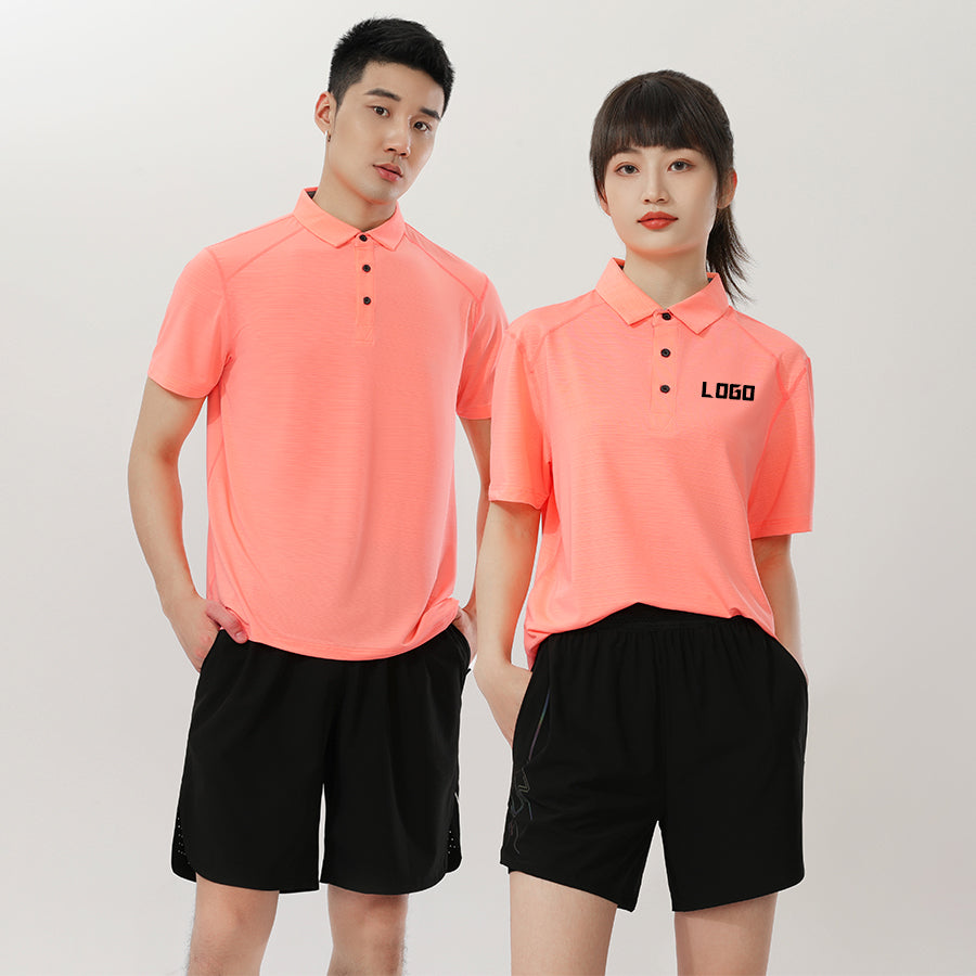 Lidong 92% polyester 8% spandex multi color mens polo shirt blank 4 way stretch polo shirts