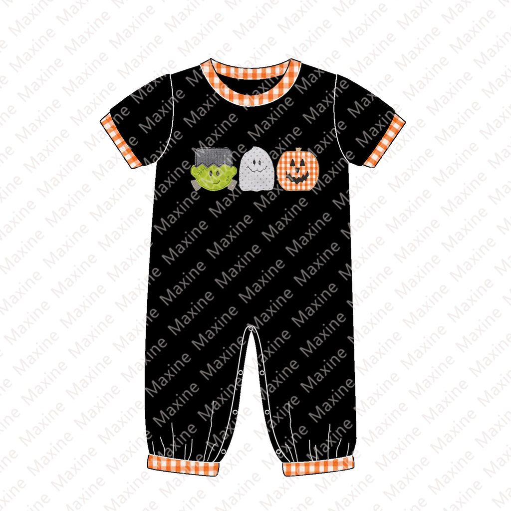2023 Halloween kids clothing Fall Short Sleeves shirt & pants sets Baby Boy Clothes