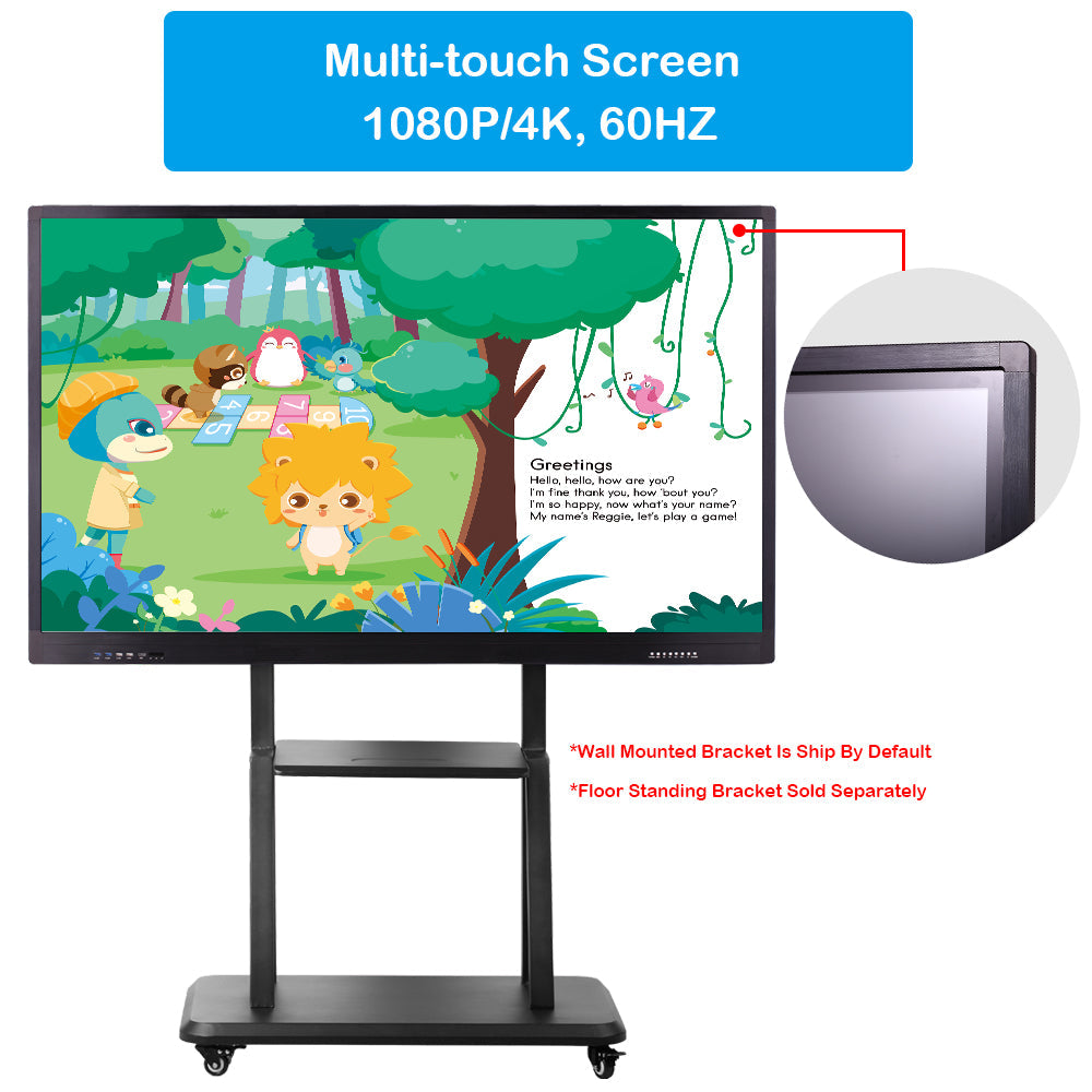 Smart Multi-touch Whiteboard Manufacturer Infrared 6 In One Class Interactive Board for Online Teaching