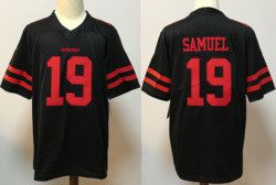 Embroidery American Football Jerseys Custom San Francisco 17 Sanders 19 Samuel 80 Rice 85 George Kittle Stitched Sports Jersey