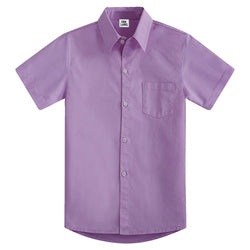 Custom Kids Boys Button Down Shirts White Wedding Party School Uniform Formal Shirt 100% Cotton Solid Boys Dress Shirts