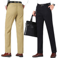 Mens Suit Pants Slim Fit Stretch Cotton Twill Work Trousers Grey Skinny Slacks Business Attire Formal Wear Chino Pants