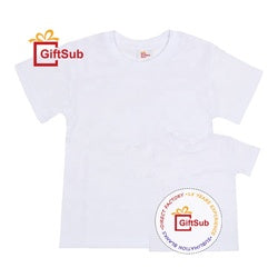 RTS Unisex Polyester Tshirts Sublimation Kids Toddler White Tee Colorful Polyester Cotton Feel Blank T-Shirts For Sublimation