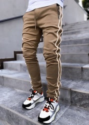 2022 Sports Top Mens Stretch Sweatpants Slim Solid Color Gym Pants Jogger Reflect Running Training Jogging Pants Man