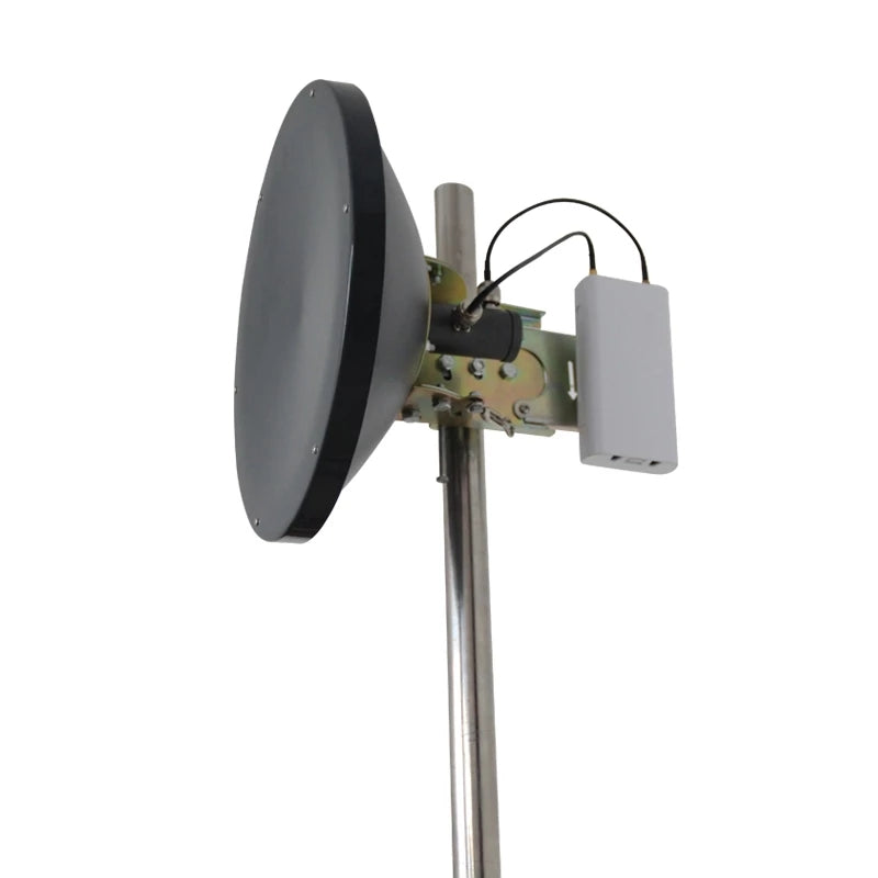 dual polarization Parabolic Dish Antenna Long Range 20km wifi 23dBi