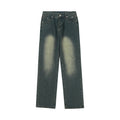 OEM Custom Jeans Fashion Full length Hip Hop Low Rise Baggy Jeans loose  Mens Denim Pants