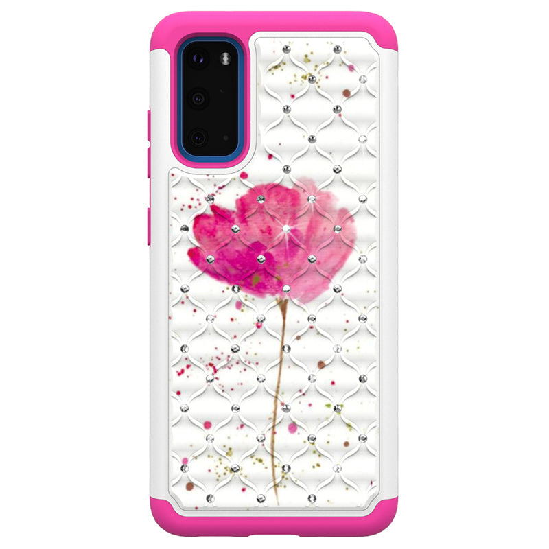glitter diamond high quality tpu pc hybrid cute butterfly phone case for samsung galaxy s11e for alcatel for google pixel 4 xl