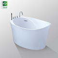 Acrylic surface bathroom soaking bathtub white freestanding design irregular bath tubs and showers