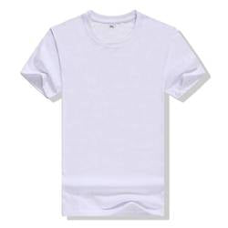 OEM Custom print logo 100% pure cotton t shirts white blank plain tshirt short sleeve unisex plus size men's t-shirt for men
