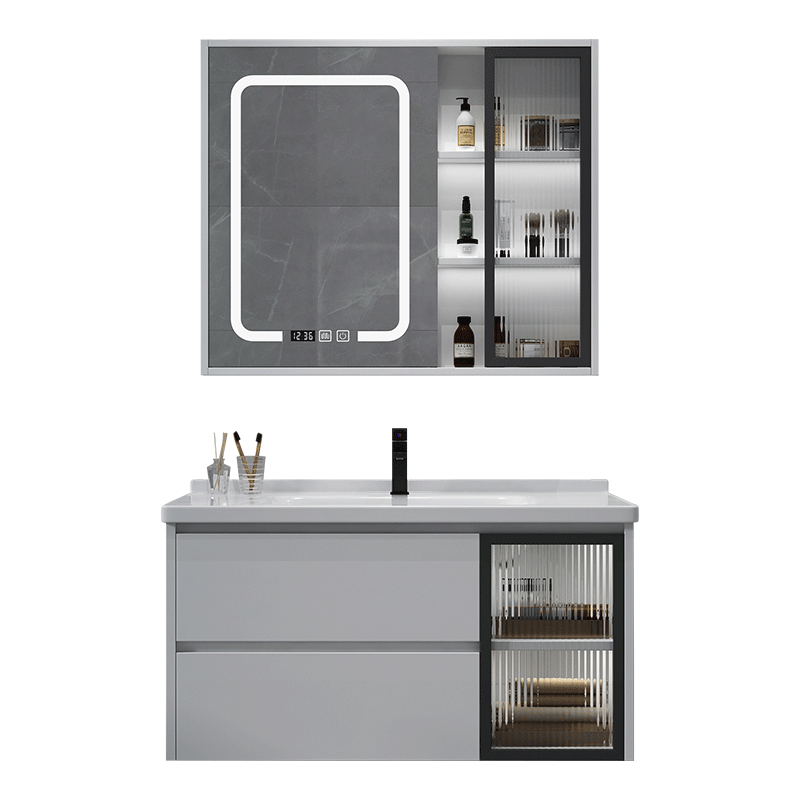 New Design wall cabinet Single Sink Drawer Simple Basin Toilet Furniture Modern Basin bathroom sink cabinet bathroom vanity set