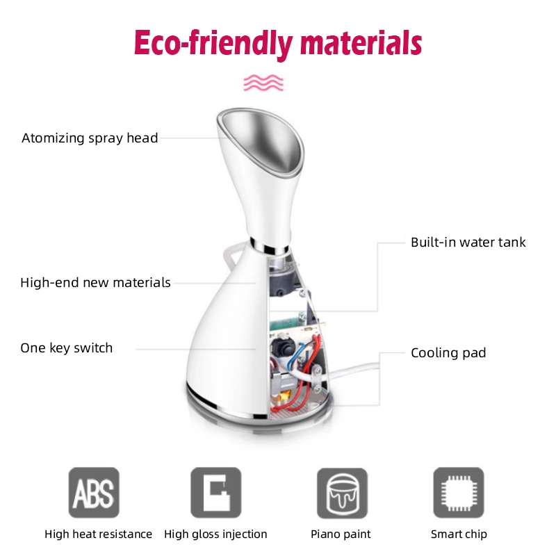 2021 professional face spa electric nano mini mist sprayer face facial steamer with warm vapor