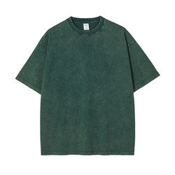 High Quality 100 Cotton Acid Wash 250Gsm Heavyweight Vintage Men T Shirt Custom Blank Vintage T Shirt