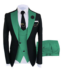 2022 Slim fit groom wedding business tuxedo formal gentleman 3 pieces blazer designs for set men suits