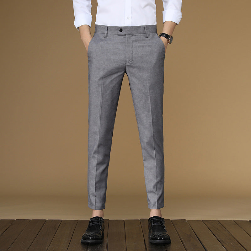 Bulk Formal Dress Pants for Men Simple Plain Slim Fit Trousers Men's Work Wedding Banquet Business Office Pants