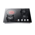 Home Kitchen Top Glass Brass Portable Kitchen Electric Gas Cooking Stoves 4 burner gas cooker built in hob Gas Cooktops