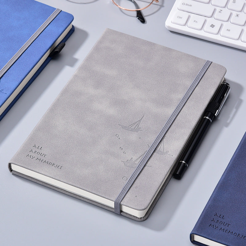 A5 A6 personalized plain note book custom printing linen hardcover journal notebook with logo