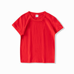 Multiple Colour Kids T shirts Plain O-Neck Tee Shirt Children Unisex Girl's and Boy's T-shirts