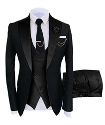 2022 Slim fit groom wedding business tuxedo formal gentleman 3 pieces blazer designs for set men suits